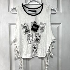 NWT Iron Fist White Bad Luck Tank Size M